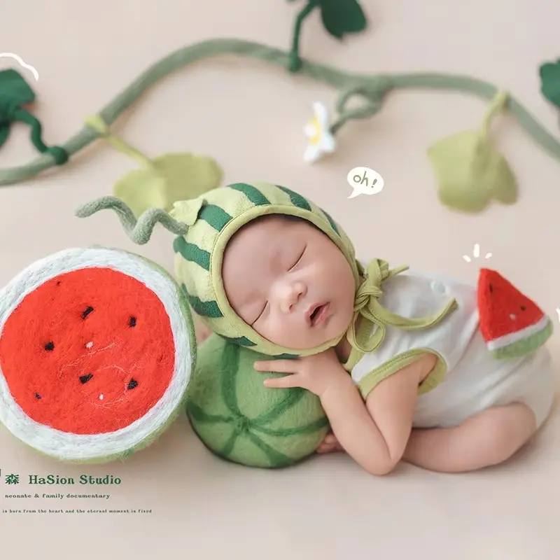Watermelon Theme Set - Newborn Photography Props - Image 3